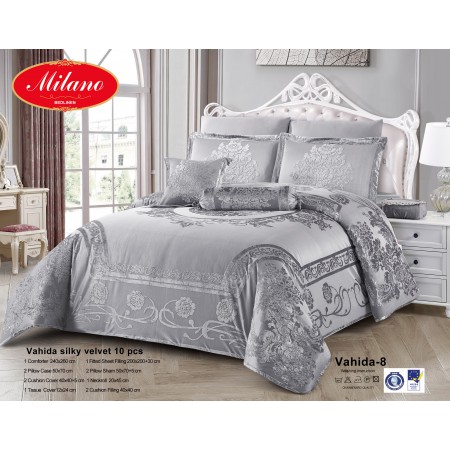 Milanobedlinen Comforter Vahida Silky Velvet 10pc Set